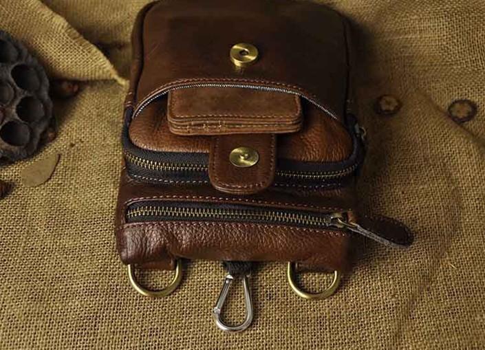 Vintage Leather Belt Pouches for Men Waist Bag BELT BAGs Shoulder Bags ...
