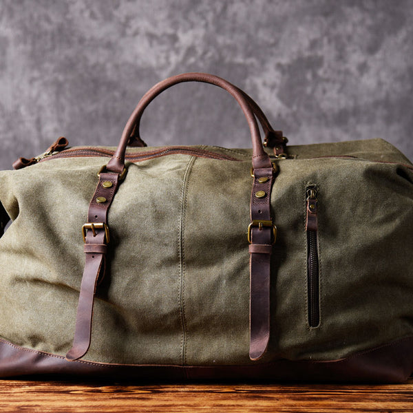 Canvas Mens Cool Weekender Bag Travel Bag Duffle Bags Overnight Bag Ho – iwalletsmen