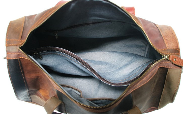 Cool Leather Mens Weekender Bags Travel Bag Duffle Bags Overnight Bag ...