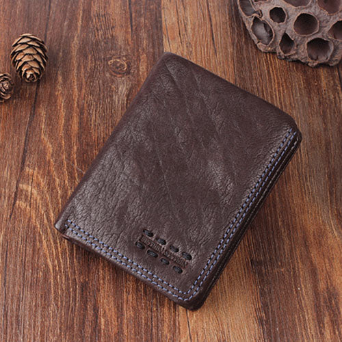 real leather wallet mens