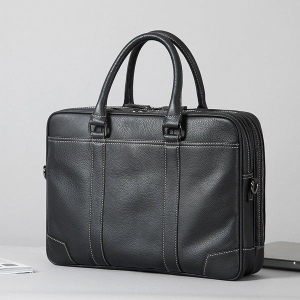 Handmade Leather Mens Cool Messenger Bag Work Bag Business Bag Briefca ...