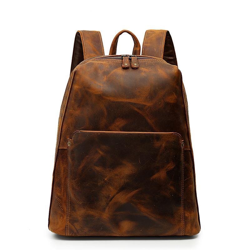 mens leather satchel backpack