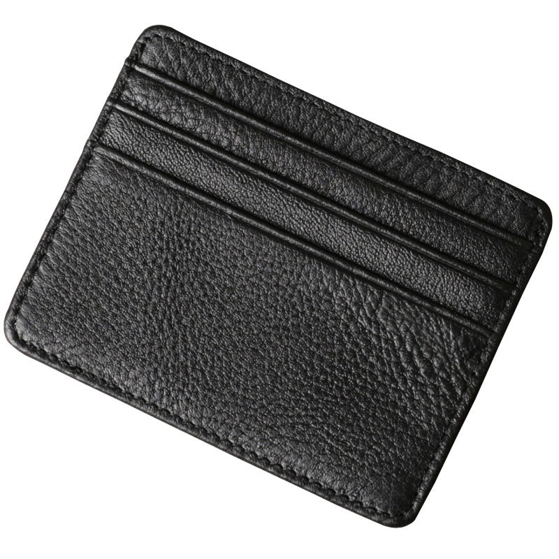 Genuine Leather Mens Cool Slim Front Pocket Wallet Leather Wallet Men ...