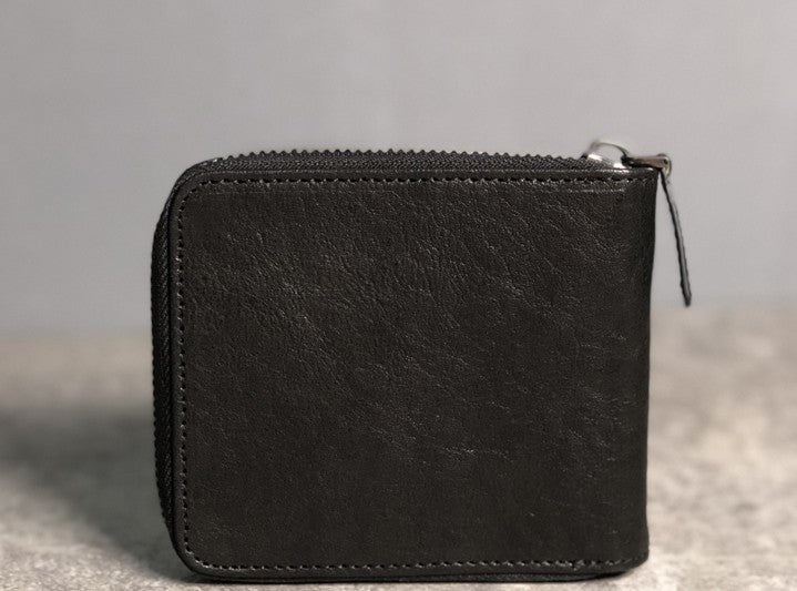 Genuine Leather Mens Cool billfold Leather Wallet Men Small Wallets Bi ...