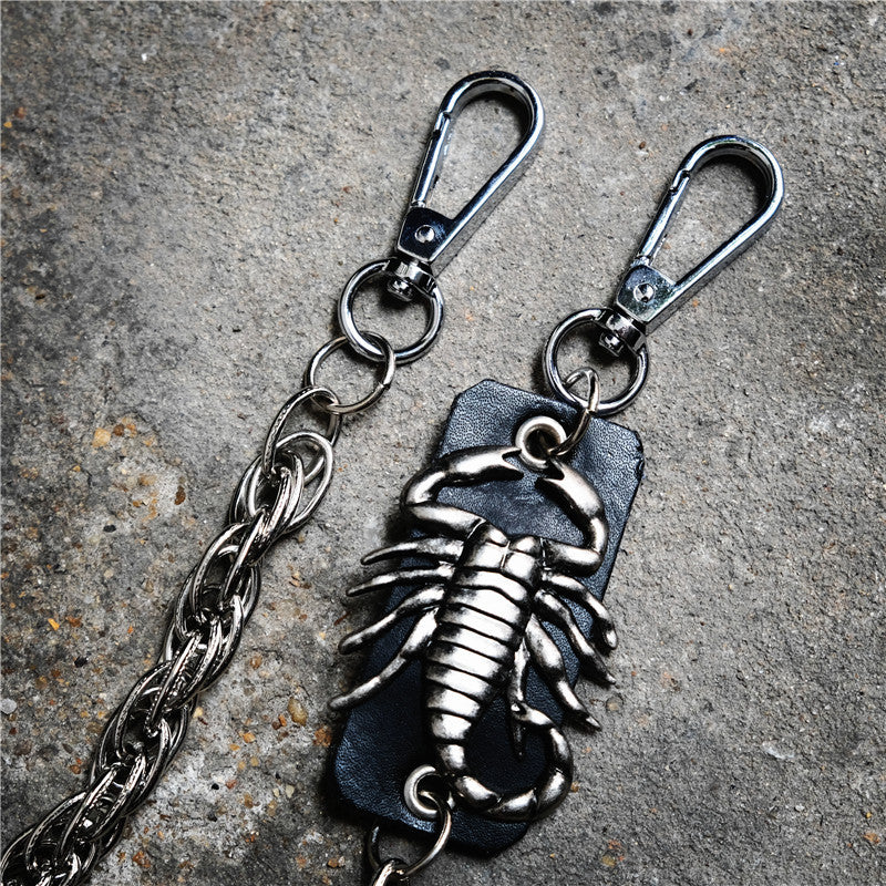 Badass Men S Silver Scorpion Head Single Pants Chain Punk Biker Wallet Chain For Men 1 2048x2048 ?v=1571612024