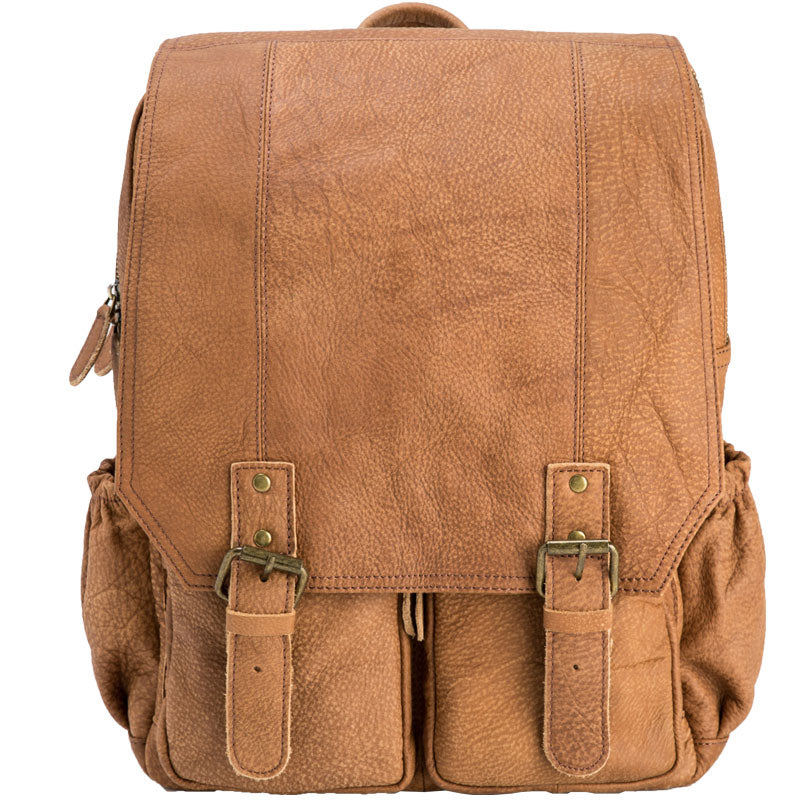 Cool Brown Mens Leather Backpacks Travel Backpacks Laptop Backpack for – iwalletsmen