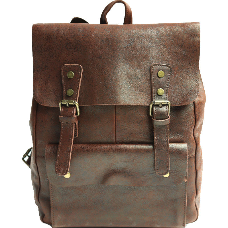 Cool Leather Mens Backpacks Travel Backpack Vintage Laptop Backpack fo ...