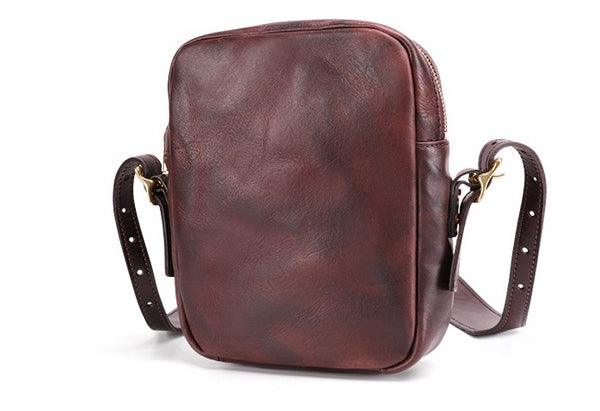 Cool Leather Mens Camera Bag Small Shoulder Bag Crossbody Bags For Men – iwalletsmen
