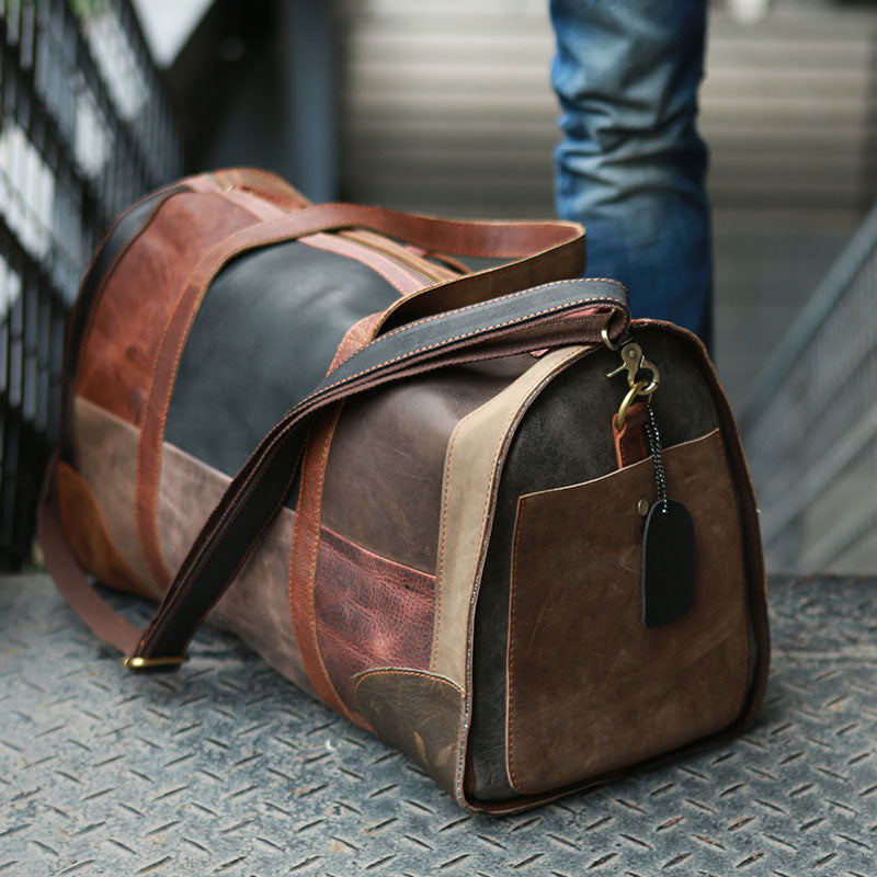 men's leather travel bag australia