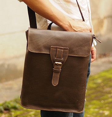 leather satchel backpack mens