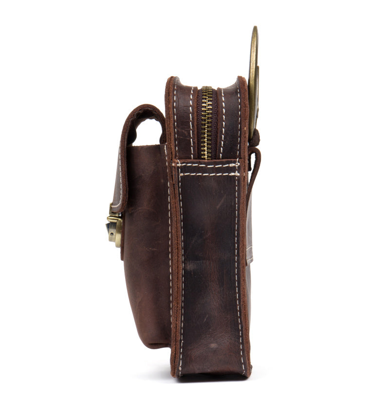 Leather Belt Pouch Mens Small Cases Waist Small Bag for Men – iwalletsmen