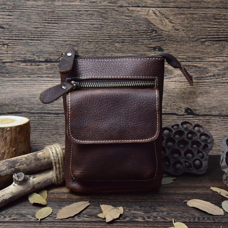 Cool Leather Cell Phone Holsters Belt Pouch for Men Waist Bag BELT BAG ...