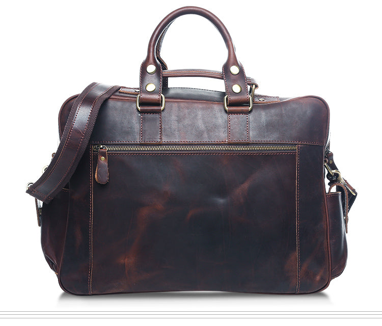 Genuine Leather Mens Cool Messenger Bag Work Bag Satchel Bag Briefcase ...