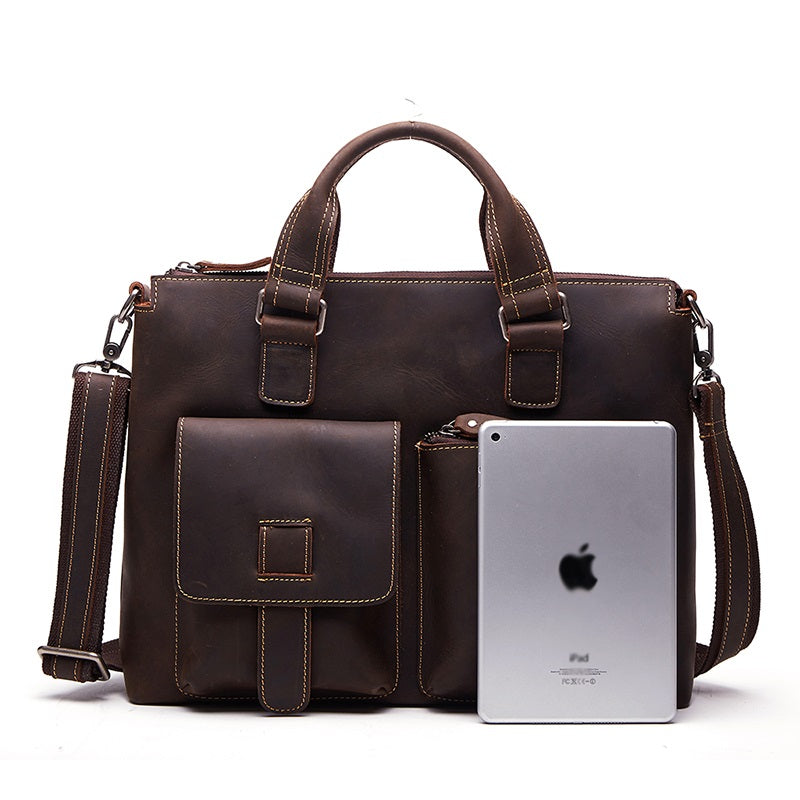 mens work satchel leather