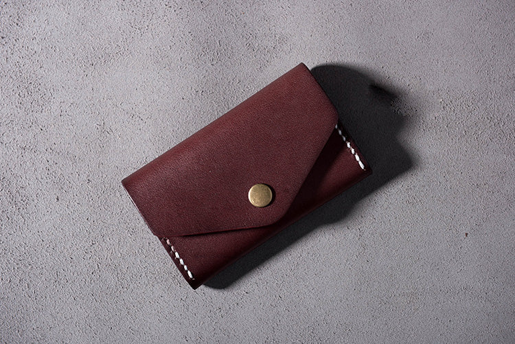 Handmade Leather Mens Cool billfold Wallet Card Holder Small Card Slim ...