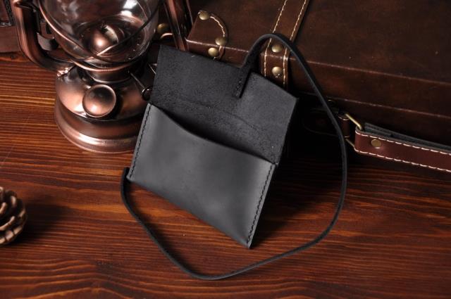 Handmade Mens Cool billfold Leather Wallet Men Small Card Slim Wallets ...