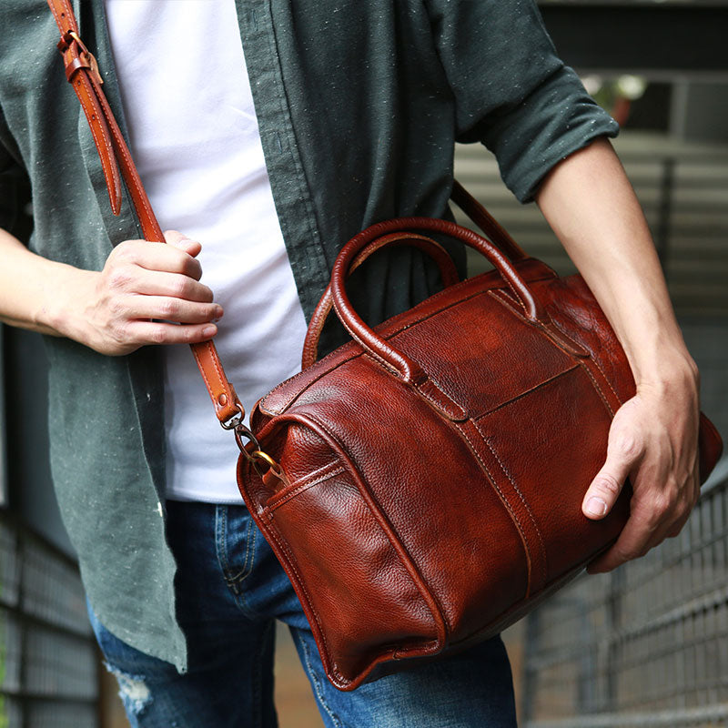 Vintage Leather Cool Mens Handbag Shoulder Bag Travel Bag for men ...