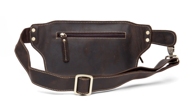 Vintage Leather Fanny Pack Mens Waist Bag Hip Pack Belt Bag Bumbag for ...