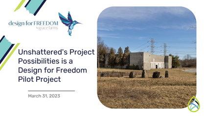Callout Card showing the Design for Freedom logo and article headline