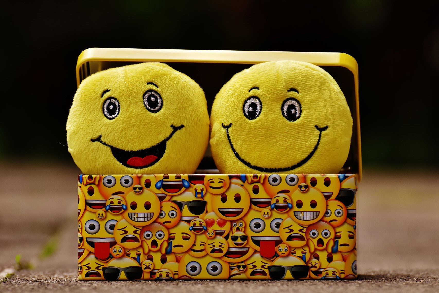 Two Yellow Emoji on Yellow Case