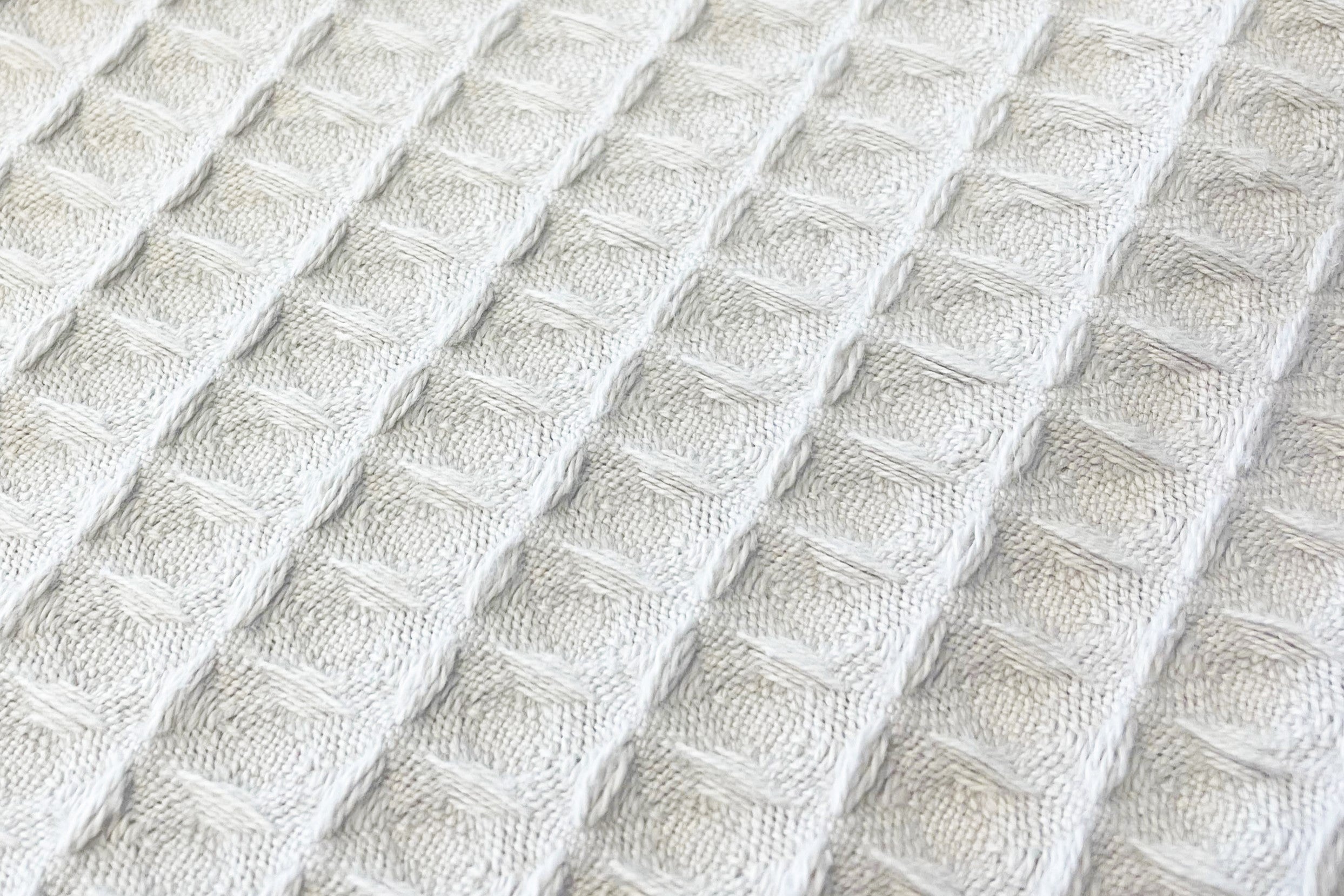 Waffle Throw Weave Close Up