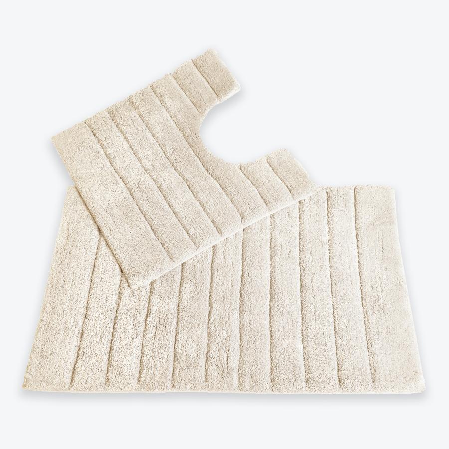 egyptian cotton bath mat set