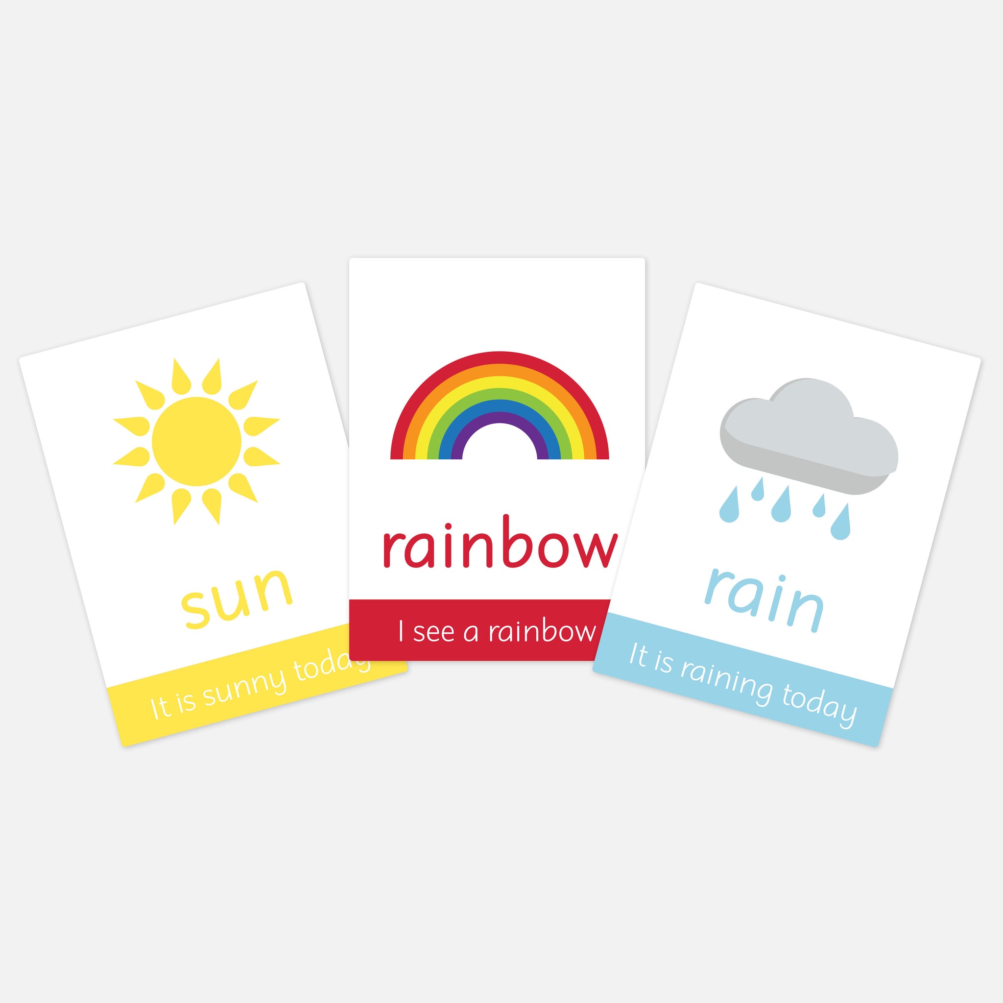 Weather Flashcards Little Boo Learning