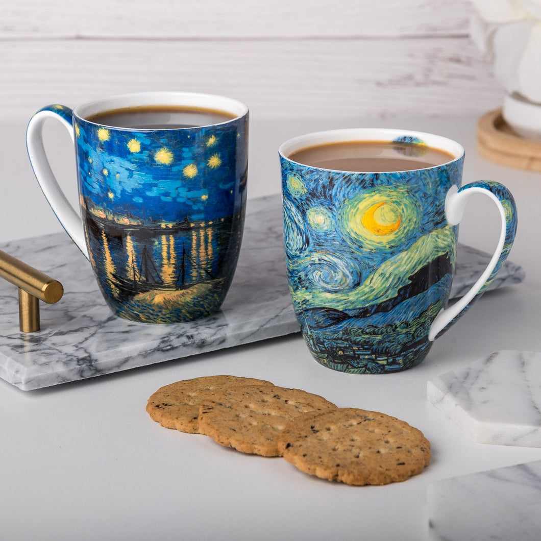 Van Gogh's Starry Night Mug Pair