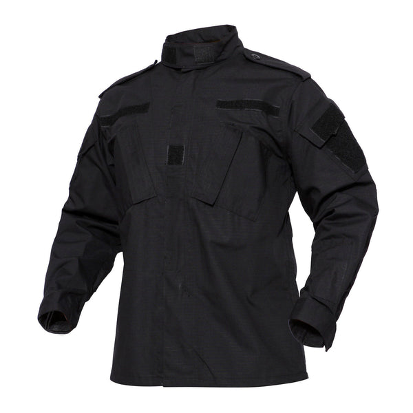 Black BDU Combat Pants + Jacket Set 65/35 Poly/Cotton Rip Stop – DLP ...