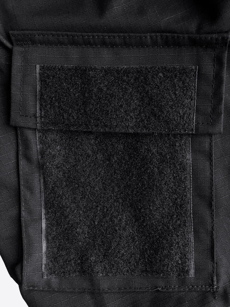 Black Bdu Combat Pants Jacket Set 6535 Polycotton Rip Stop Dlp