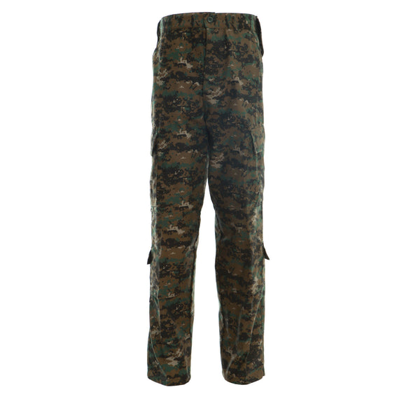 Digital Woodland BDU Combat Pants + Jacket Set 65/35 Poly/Cotton Rip S ...