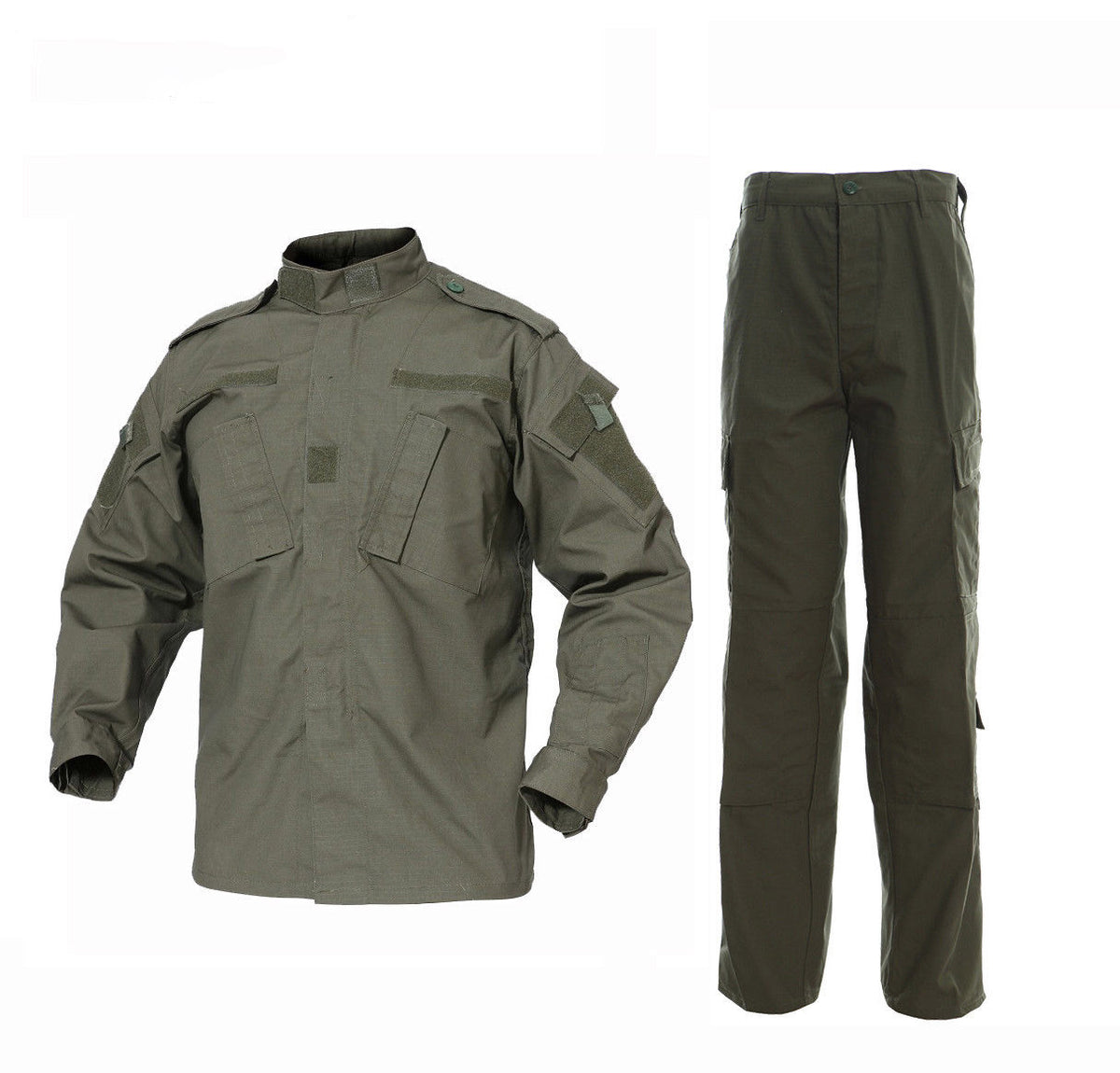 OD Green BDU Combat Pants + Jacket Set 65/35 Poly/Cotton Rip Stop – DLP ...