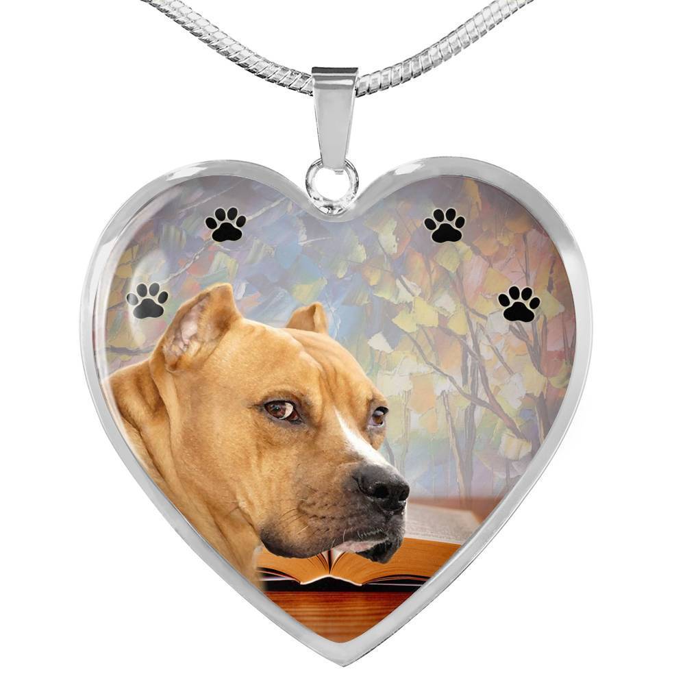 staffordshire bull terrier necklace