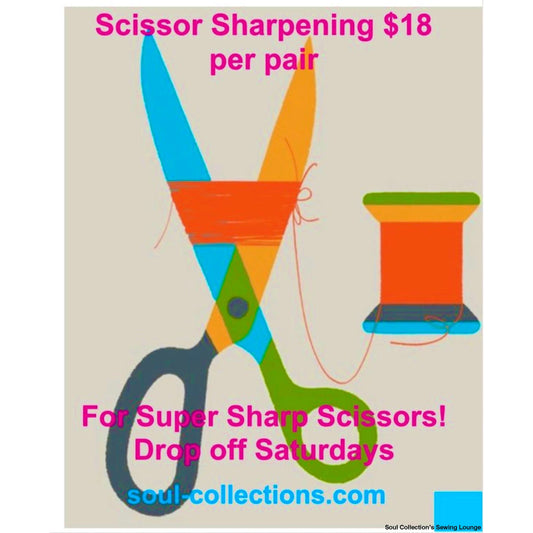 Soul Collection's Sewing Lounge - Red Handle Fabric Shears