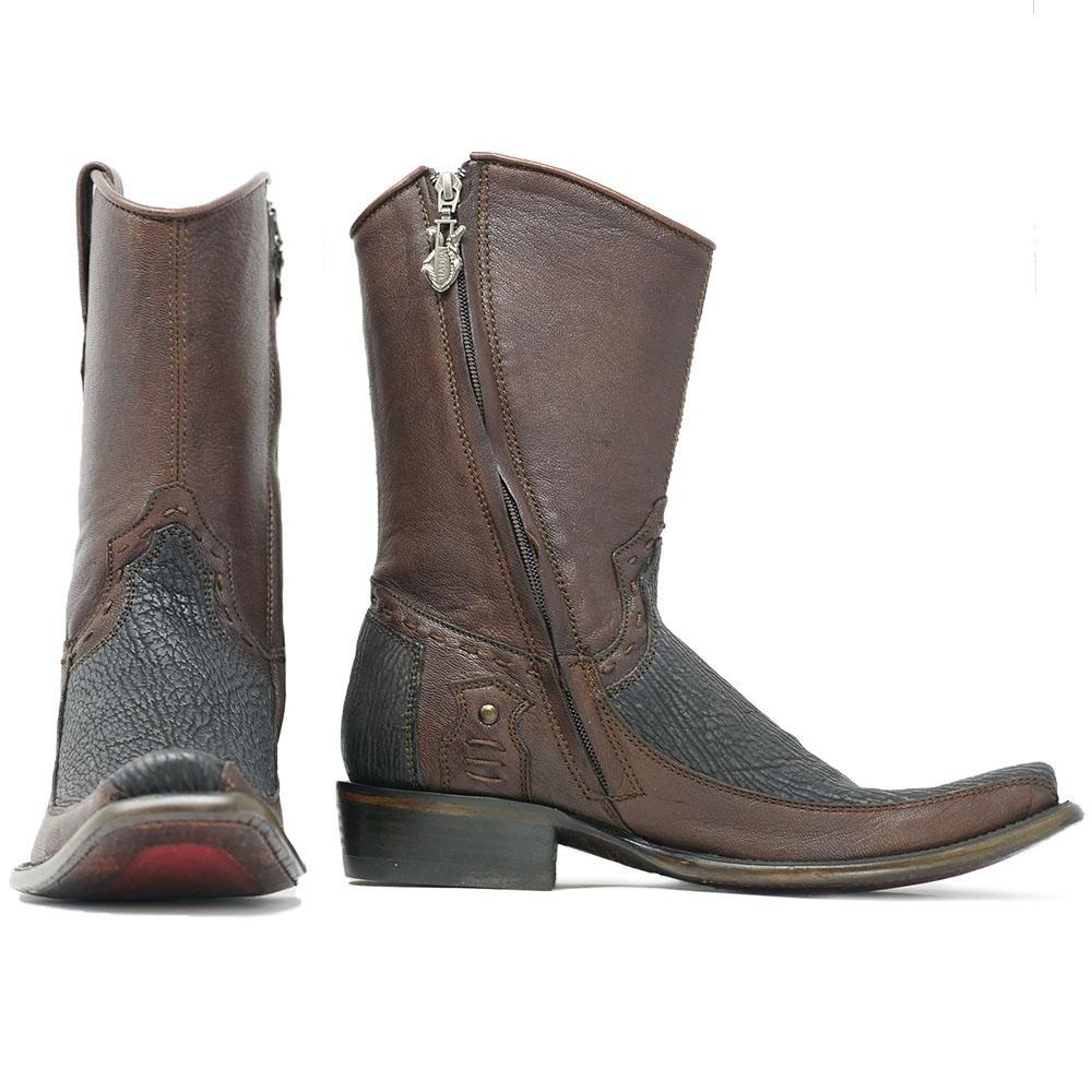 mens cowboy boots with zipper on the side