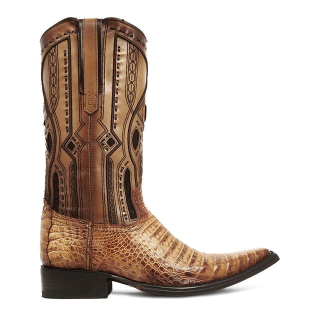 Caiman Belly Zipper Cowboy Boots 