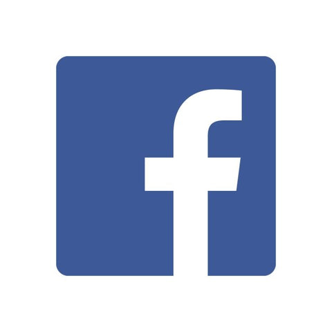 blue square facebook logo with white lowercase letter f inside