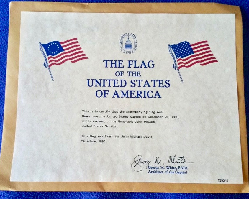 Certificate from the Architect of the Capitol“ style=