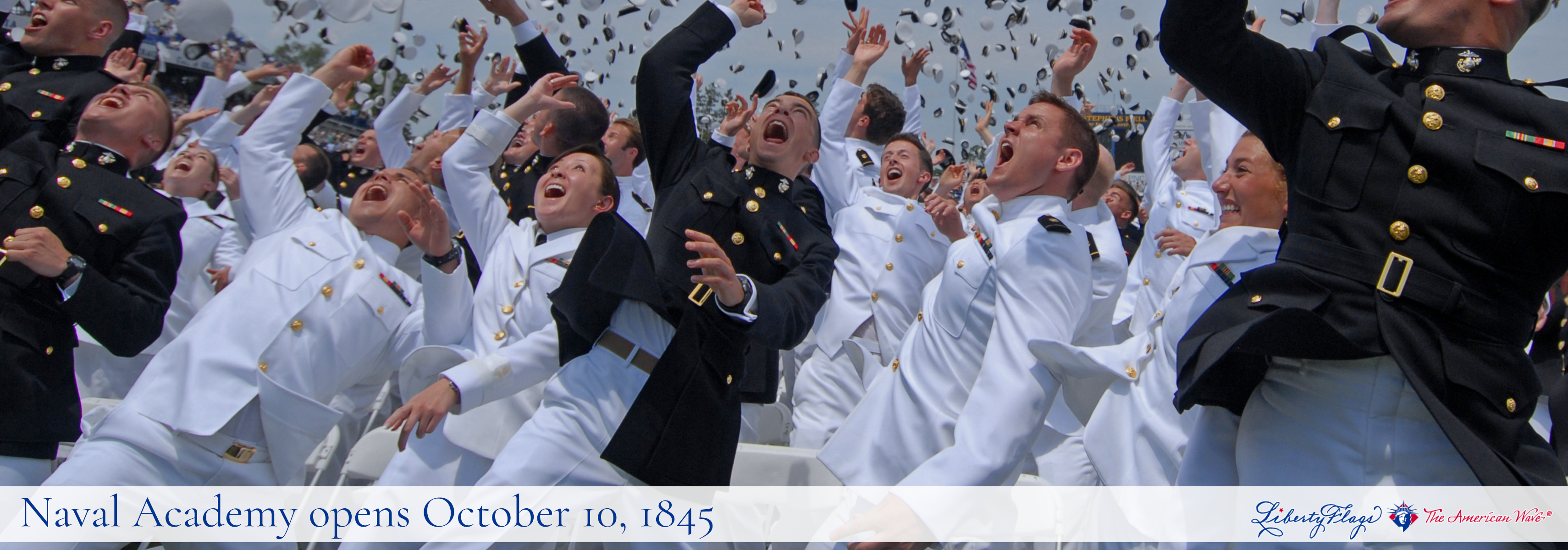 Happy Birthday, U.S. Navy, from LIBERTY FLAGS, The American Wave®