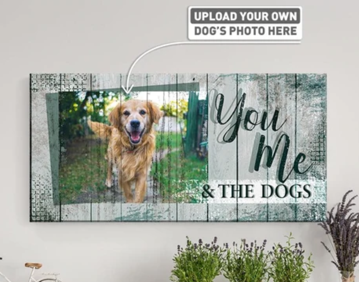 "You Me and the Dog" canvas
