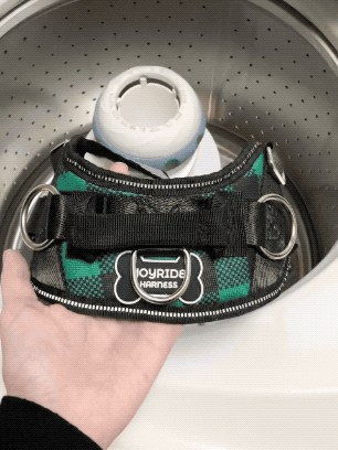 How to wash a Joyride Harness in the washing machine