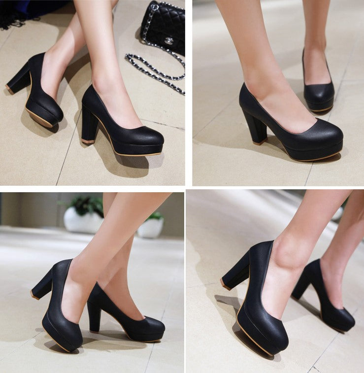 chunky platform pumps