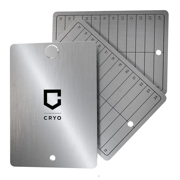Cryo Crypto Seed Storage - Crypto Stainless Steel Wallet - Recovery Seed Phrase Storage - Cold Storage Cryptocurrency Bitcoin Backup - Store Up to