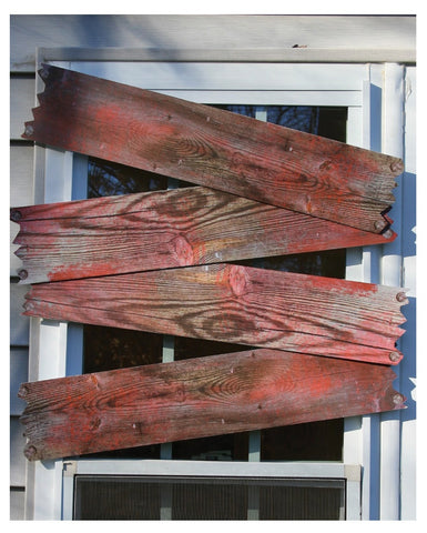 Halloween Blood-Stained Window Boards