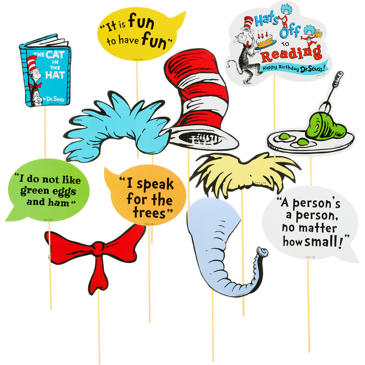 Dr. Seuss Photo Prop Kit - Party Savers