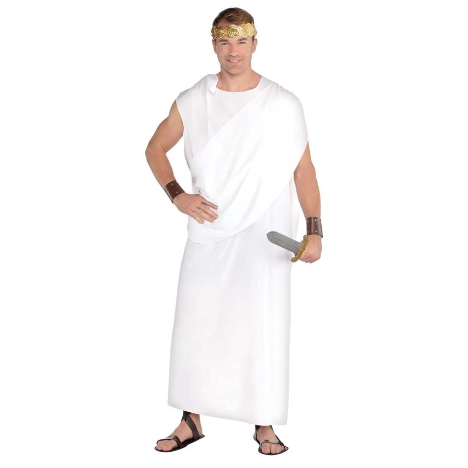 Costume Men - White Toga | Party Savers
