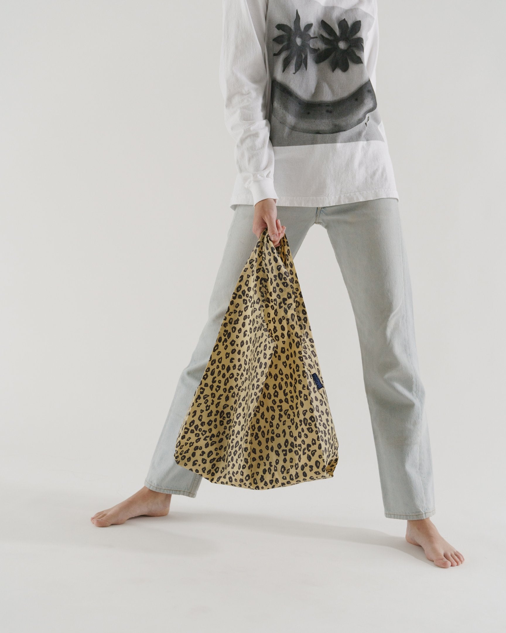 Baggu reusable carry bag nylon animal print on Makers Mrkt Makers Market Melbourne