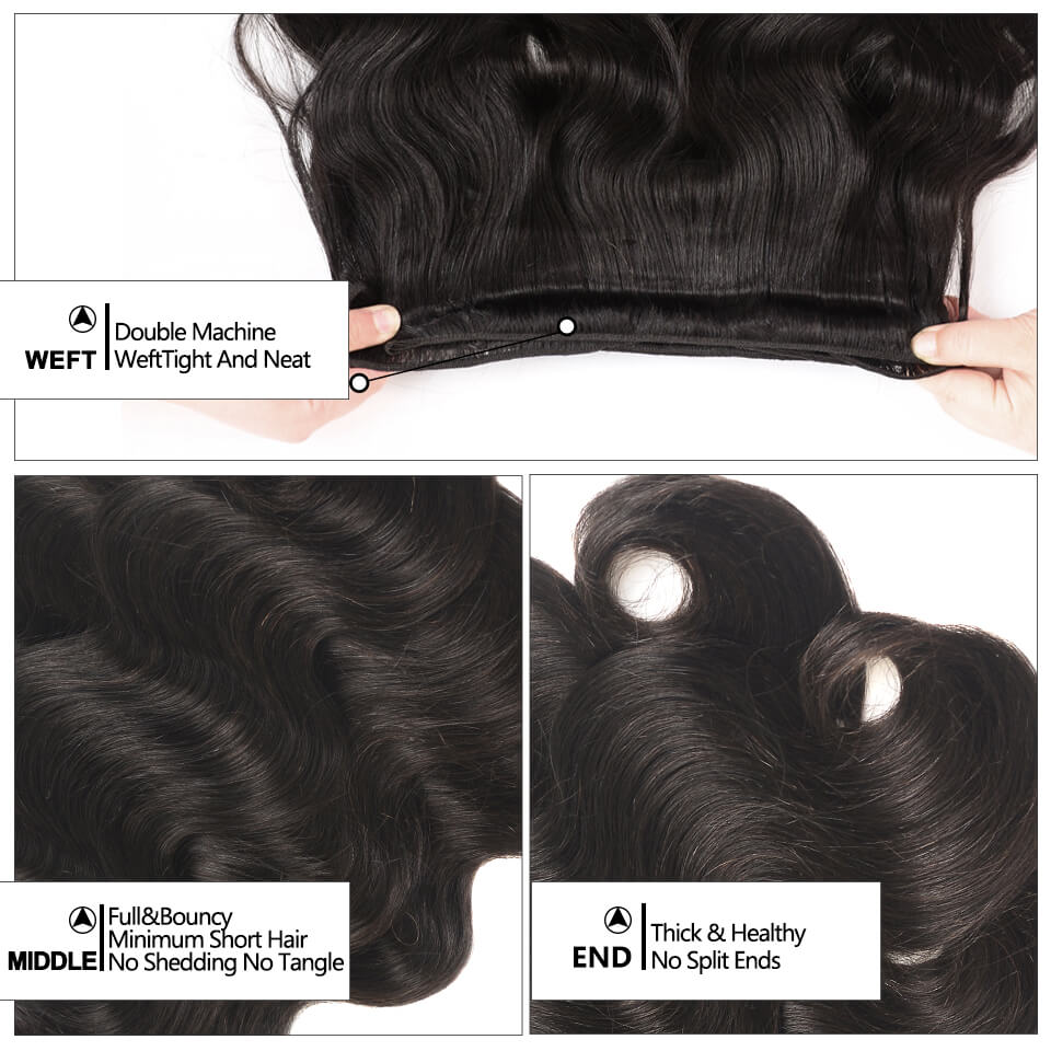 high quality body wave human hair bundles