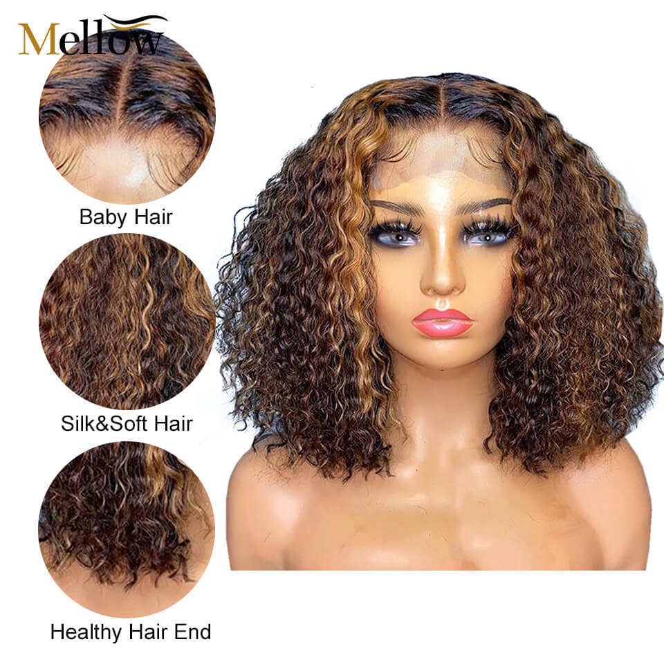 colored curly bob wigs