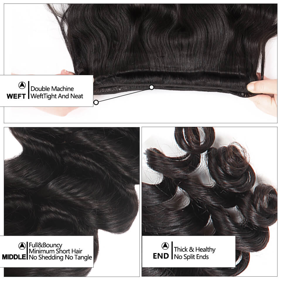 high quality loose wave human hair bundles